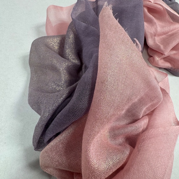 Jim Thompson Purple/Pink Scarf Shawl 82" x 35" - NEW in Bag. - Picture 13 of 14